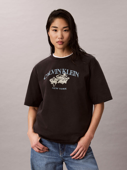 LOGO GRAPHIC RELAXED FIT T-SHIRT BLACK