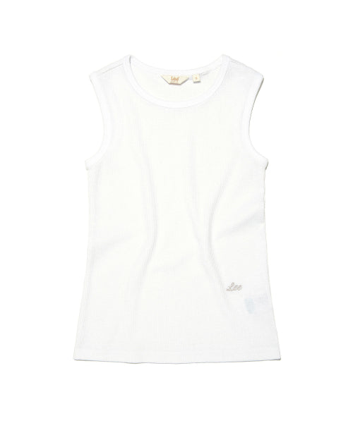 WAFFLE SLEEVELESS - 2 COLORS CREAM