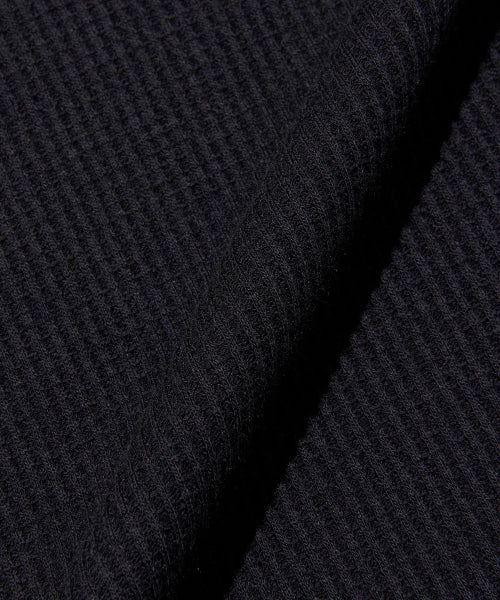 WAFFLE SLEEVELESS - 2 COLORS BLACK