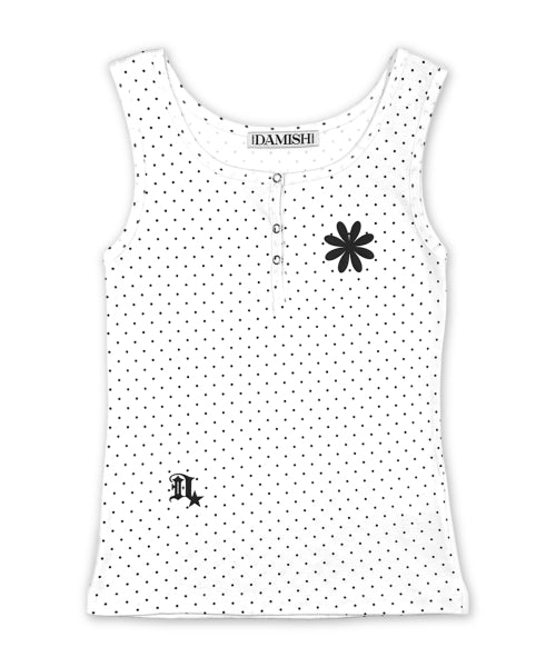 DOT SNAP BUTTON TOP - 3 COLORS WHITE