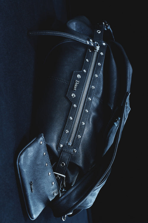 STUD DETAIL POINT POCKET BAG - 2 COLORS GREY