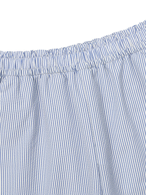 SEERSUCKER SHORTS - 2 COLORS BLUE