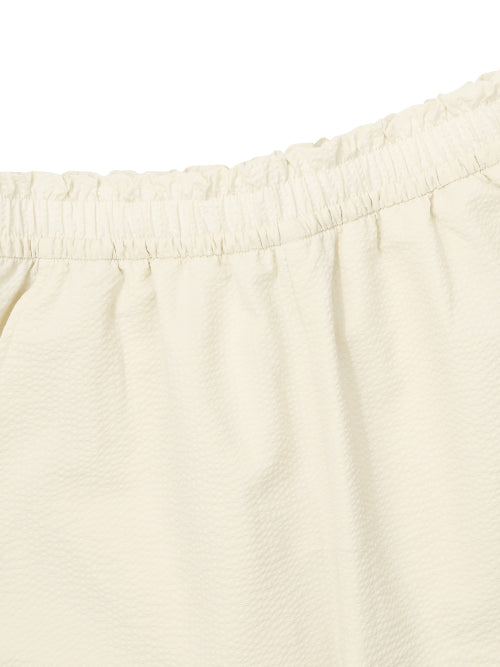 SEERSUCKER SHORTS - 2 COLORS YELLOW