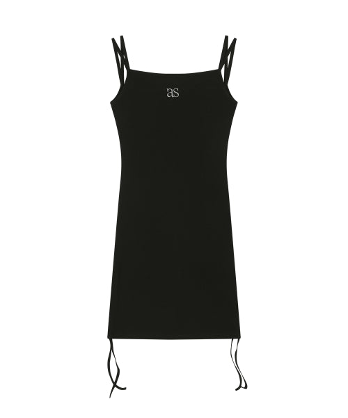 LAYER SHIRRING DRESS - 2 COLORS
