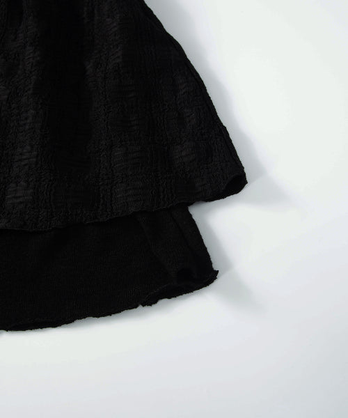 LACY CHECK SKIRT - 2 COLORS