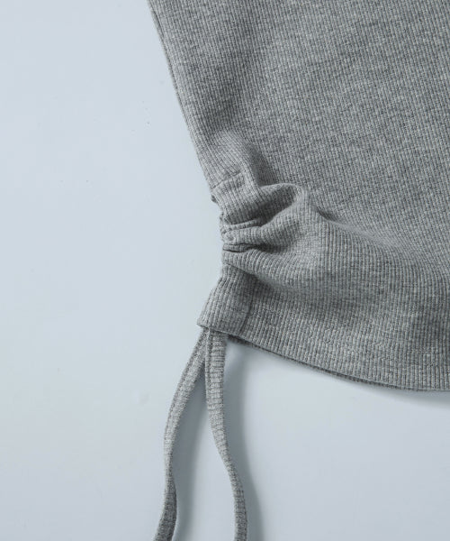 LAYER SHIRRING SLEEVELESS - 3 COLORS