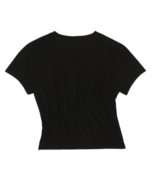 SOFT SHIRRING TEE - 3 COLORS