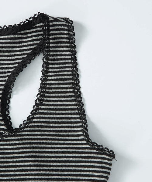 RIPPLE STRIPE SLEEVELESS - 3 COLORS