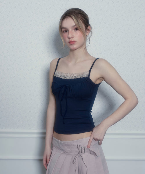 UUUUP DAISY SLEEVELESS TOP - 3 COLORS NAVY