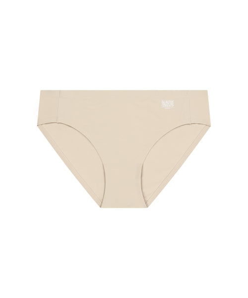 UNDERWEAR W CLASSIC LOGO COOL FUSING BIKINI PANTIES - 3 COLORS BEIGE