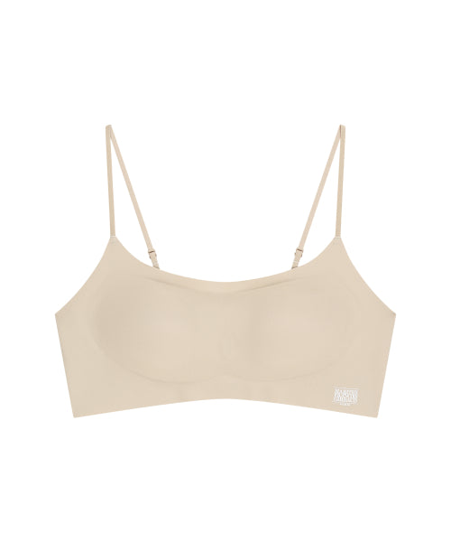 UNDERWEAR W CLASSIC LOGO COOL FUSING BRA - 3 COLORS BEIGE