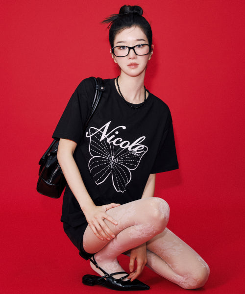 NICOLE BUTTERFLY SLEEVE TOP #徐睿知同款! - 13 COLORS AS SHOWN