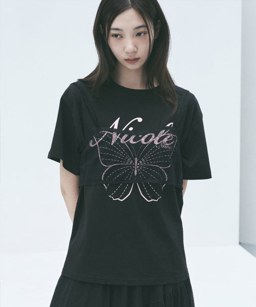 NICOLE BUTTERFLY SLEEVE TOP #徐睿知同款! - 13 COLORS AS SHOWN