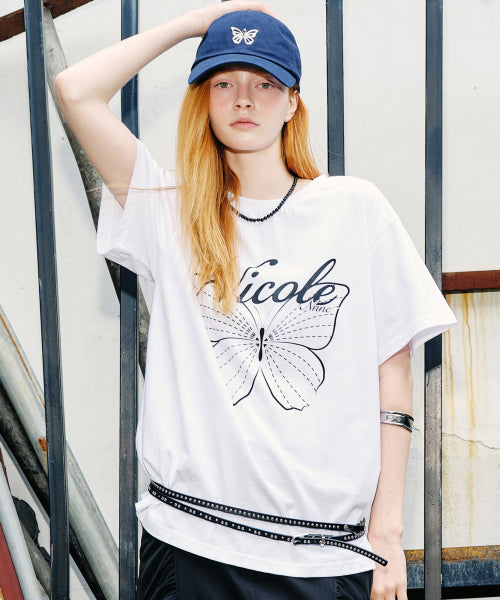 NICOLE BUTTERFLY SLEEVE TOP #徐睿知同款! - 13 COLORS BLACK