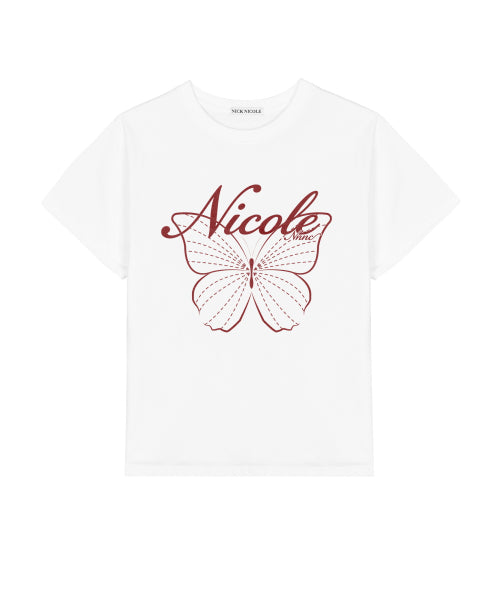 NICOLE BUTTERFLY SLEEVE TOP #徐睿知同款! - 13 COLORS BURGUNDY