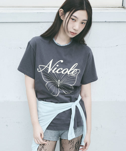 NICOLE BUTTERFLY SLEEVE TOP #徐睿知同款! - 13 COLORS CREAM