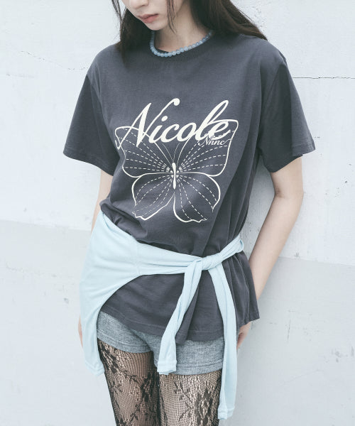 NICOLE BUTTERFLY SLEEVE TOP #徐睿知同款! - 13 COLORS CREAM