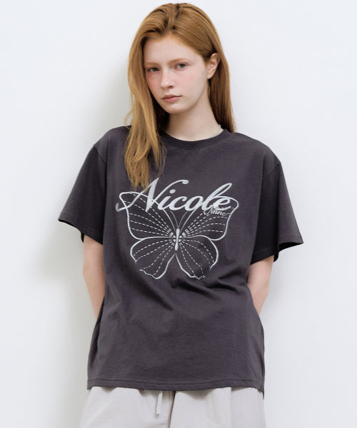 NICOLE BUTTERFLY SLEEVE TOP #徐睿知同款! - 13 COLORS SILVER