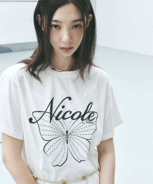 NICOLE BUTTERFLY SLEEVE TOP #徐睿知同款! - 13 COLORS CHARCOAL