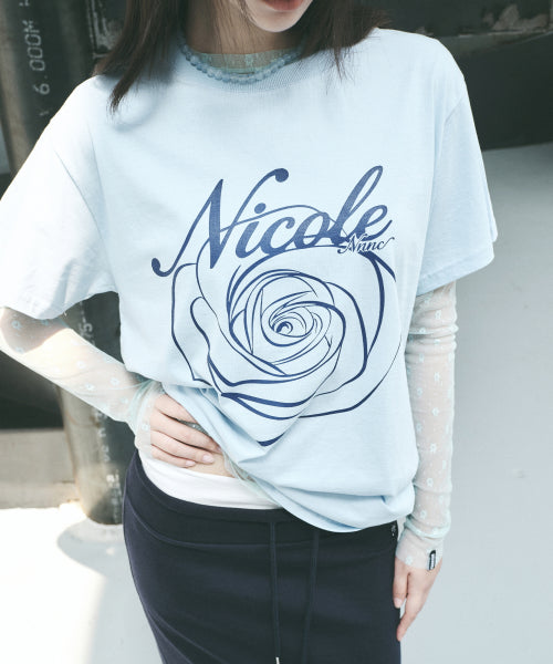 NICOLE ROSE SLEEVE TOP #徐睿知同款! - 11 COLORS NAVY
