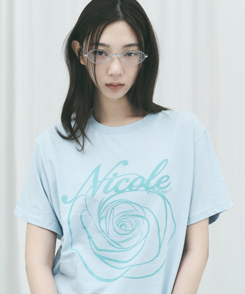 NICOLE ROSE SLEEVE TOP #徐睿知同款! - 11 COLORS SKY BLUE