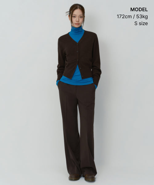WOMENS TENCEL SLIM TURTLE NECK TEE #韓韶禧同款! - 16 COLORS BLUE