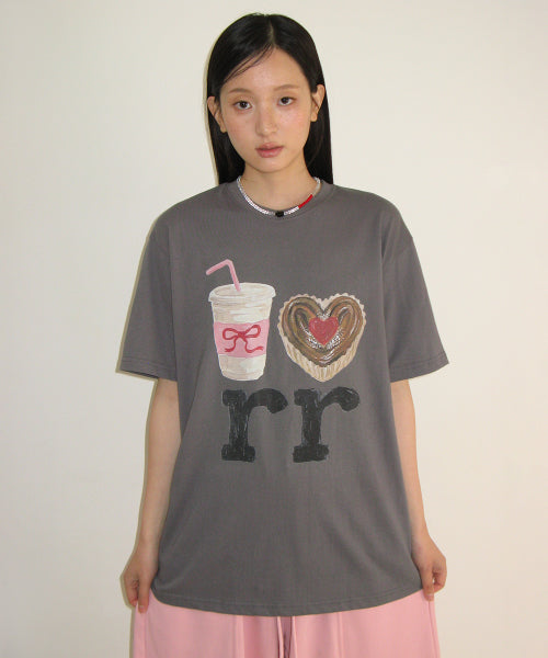 DESSERT RR OVER FIT T SHIRT - 2 COLORS CHARCOAL