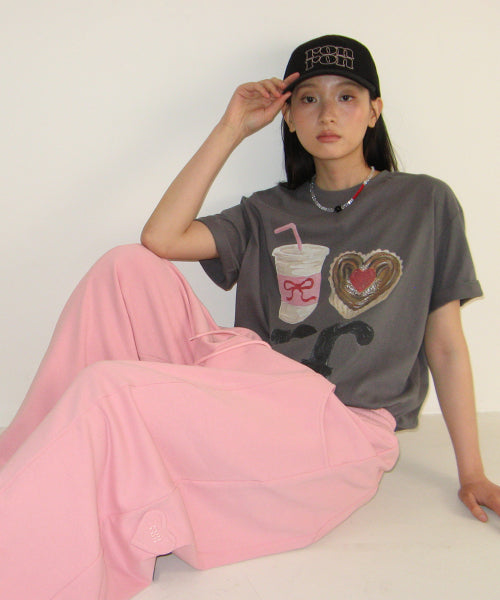 DESSERT RR OVER FIT T SHIRT - 2 COLORS CHARCOAL