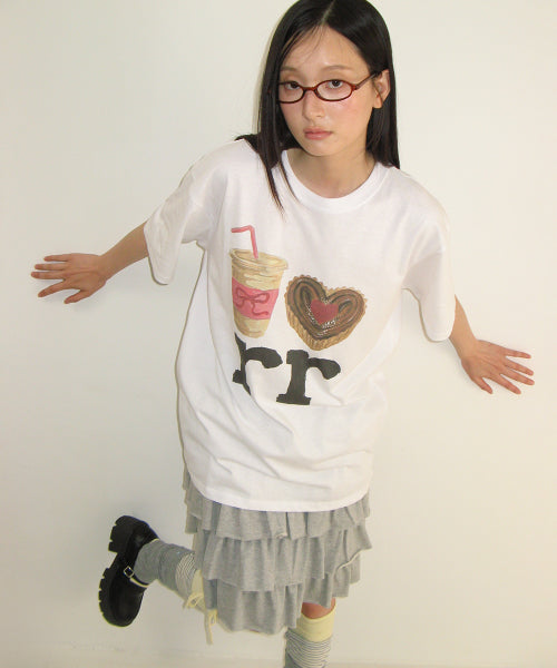 DESSERT RR OVER FIT T SHIRT - 2 COLORS WHITE
