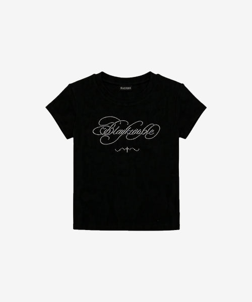 GLITTER FLOW TEE - 7 COLORS BLACK