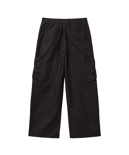 FOLDED POCKET CARGO PANTS - 2 COLORS BLACK
