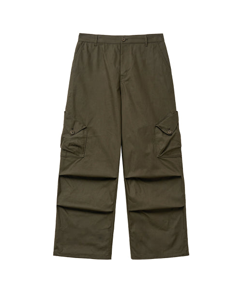 FOLDED POCKET CARGO PANTS - 2 COLORS KHAKI