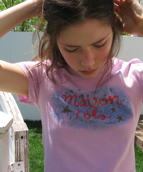 PIGMENT ROLA LETTERING T-SHIRT - 2 COLORS PINK