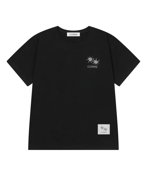 GRAPHIC SHORT SLEEVE TEE - 4 COLORS BLACK