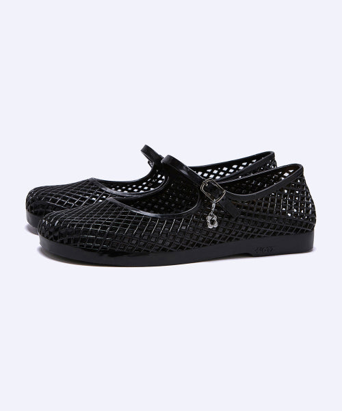 JELLY STRAP SHOES BLACK