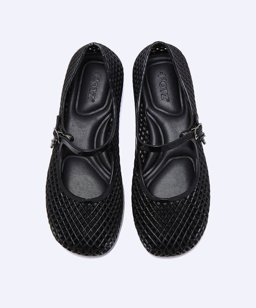JELLY STRAP SHOES BLACK