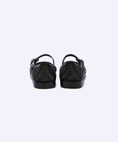 JELLY STRAP SHOES BLACK