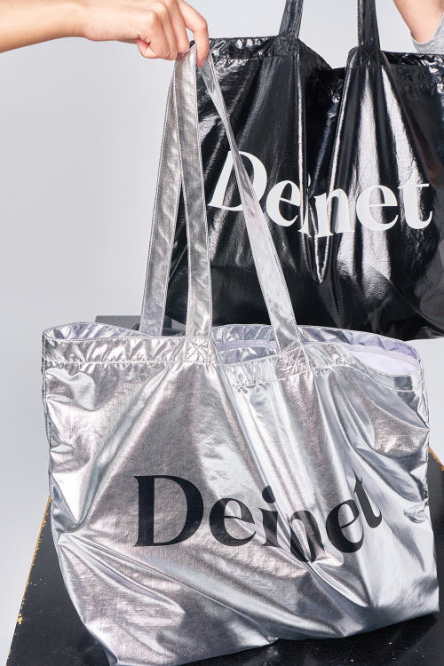 ESSENTIAL LOGO SHOULDER BIG BAG - 2 COLORS BLACK