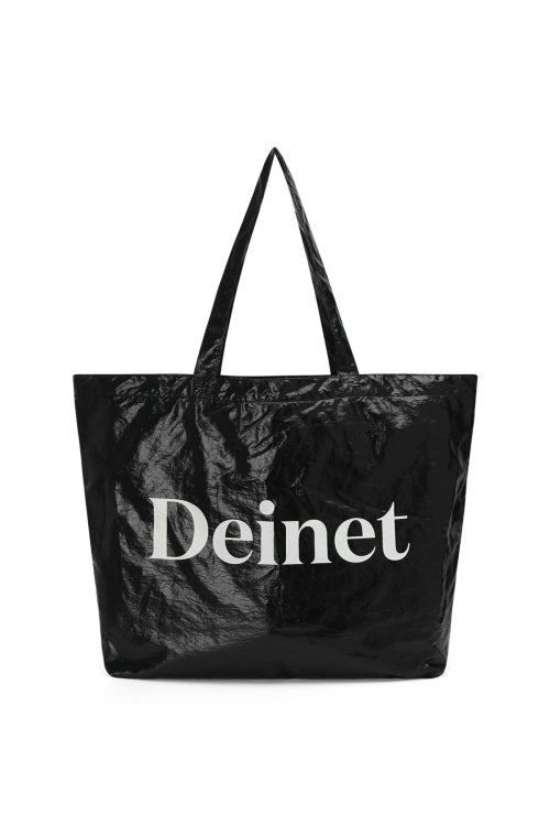 ESSENTIAL LOGO SHOULDER BIG BAG - 2 COLORS BLACK