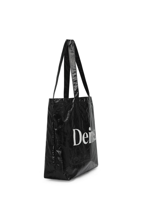 ESSENTIAL LOGO SHOULDER BIG BAG - 2 COLORS BLACK