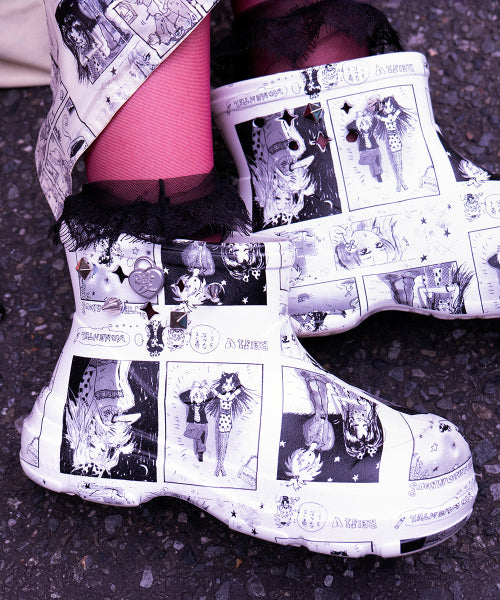 HAYDEN BOOTS - WHITE WHITE