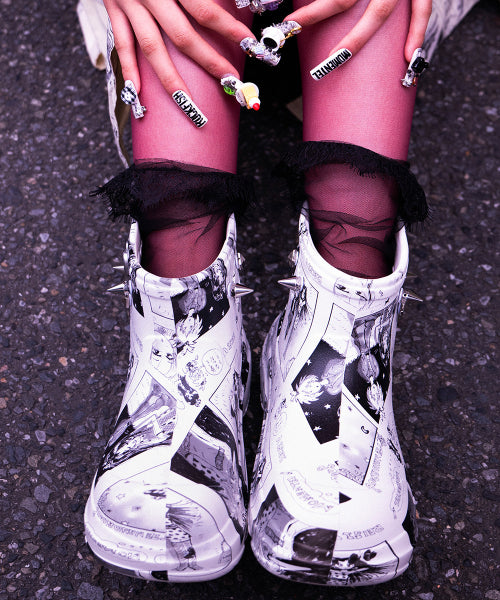 HAYDEN BOOTS - WHITE WHITE