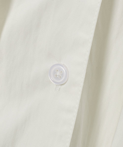SOFT TIE BUTTON BLOUSE - 5 COLORS CREAM