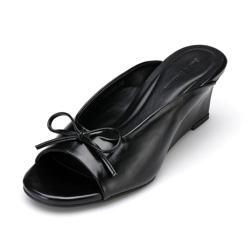 TOV WEDGE HEEL SANDAL - 2 COLORS BLACK