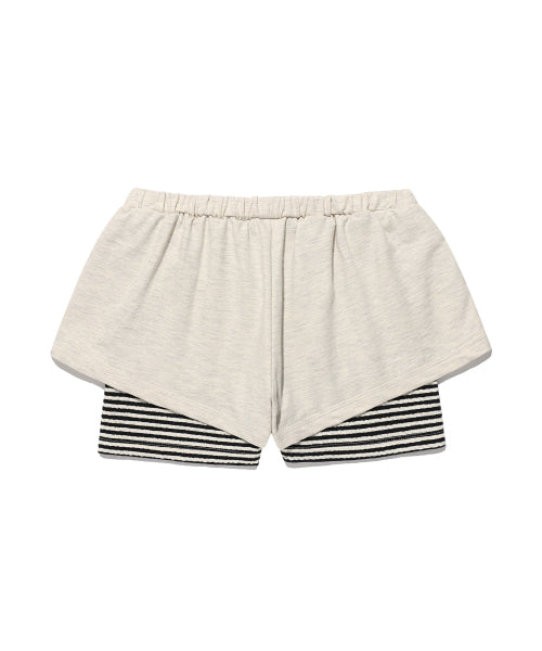 KIMS LAYERED SHORTS - 2 COLORS OATMEAL