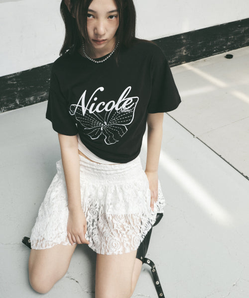 ROSE TIERED LACE SKIRT #徐睿知同款! WHITE