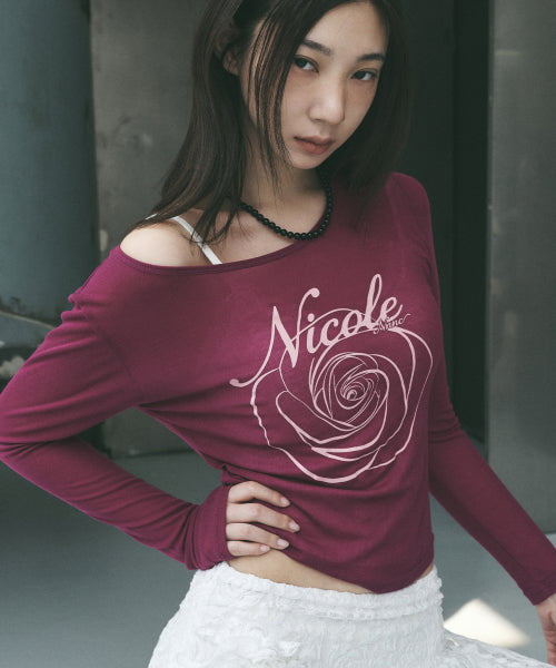 NICOLE ROSE LONG SLEEVE TOP #徐睿知同款! - 5 COLORS PLUM