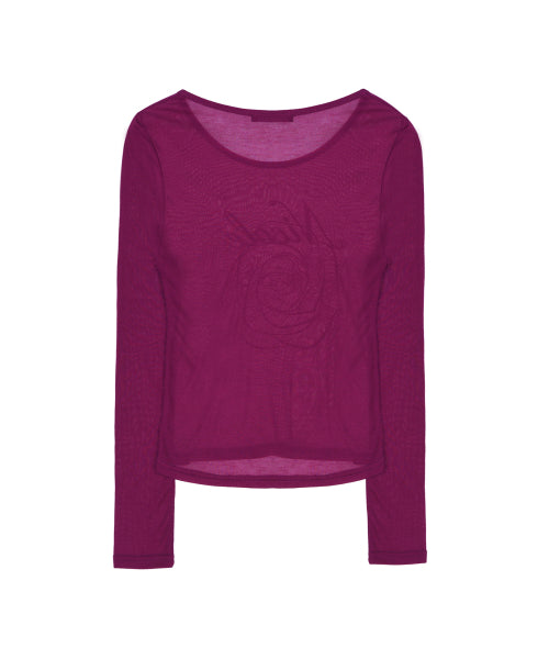 NICOLE ROSE LONG SLEEVE TOP #徐睿知同款! - 5 COLORS PLUM