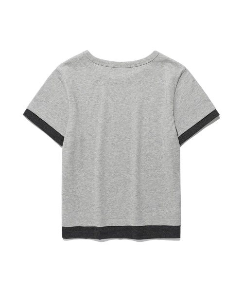 BAM LAYERED T-SHIRT - 2 COLORS GREY