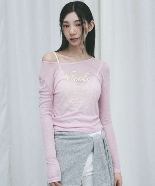 NICOLE ROSE LONG SLEEVE TOP #徐睿知同款! - 5 COLORS PINK